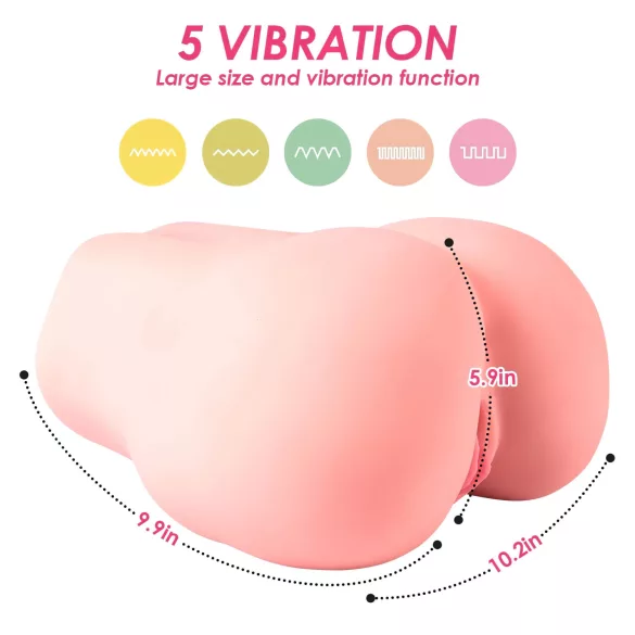 Vibeconnect - App-controlled torso masturbator for men (natural)