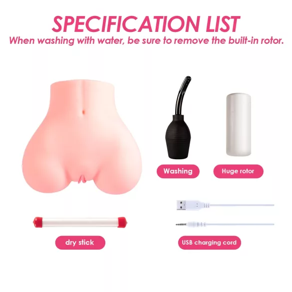 Vibeconnect - App-controlled torso masturbator for men (natural)