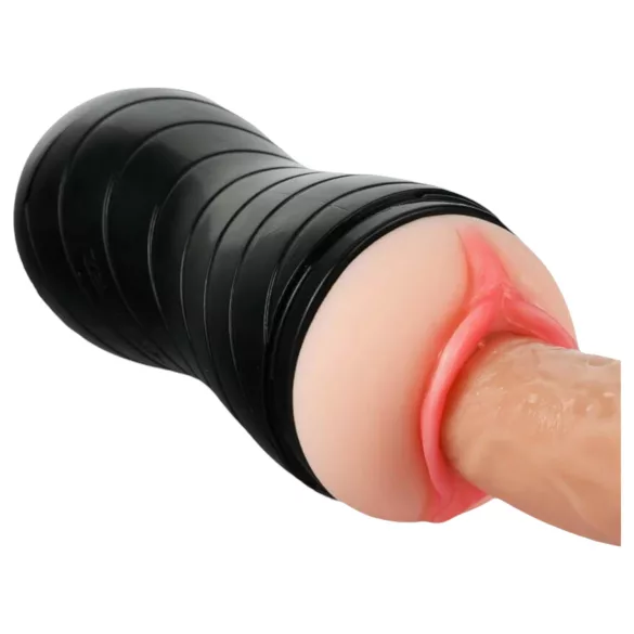 Vibeconnect - Lifelike Mouth & Black/Natural Masturbator