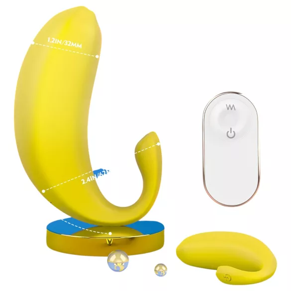 Sex HD - Smart Banana-Shaped Vibrating Egg (Yellow)