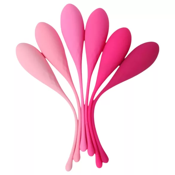 Sex HD Eggs - Set of 6 Geisha Balls (Pink)