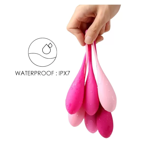 Sex HD Eggs - Set of 6 Geisha Balls (Pink)