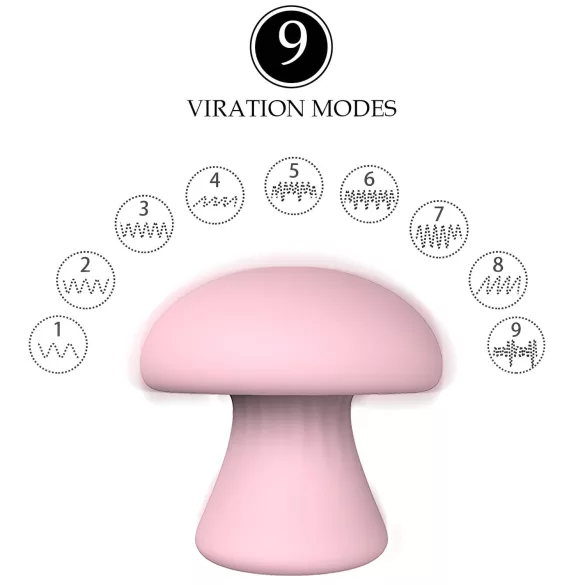 Magic Mushroom - rechargeable vibrator (pink)