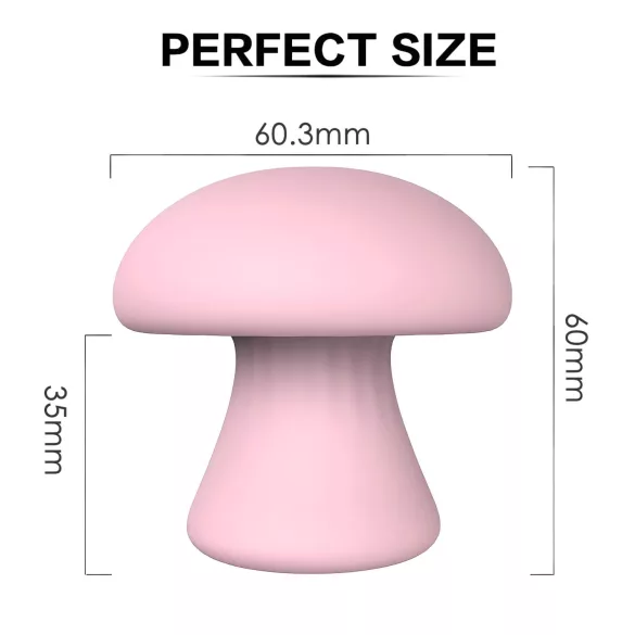 Magic Mushroom - rechargeable vibrator (pink)