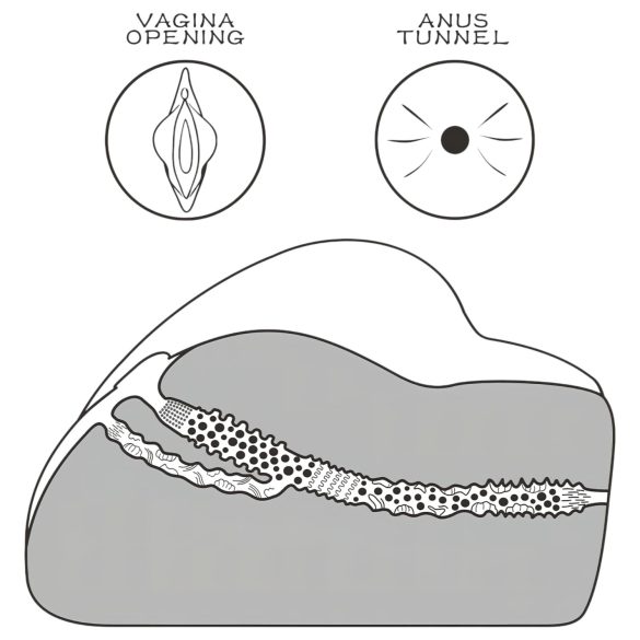 Streetgirl's Lovetoy - Realistic Torso with Vagina and Anus (Natural)