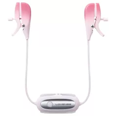   Lovense Gemini - App-controlled vibrating nipple clamps (pink)