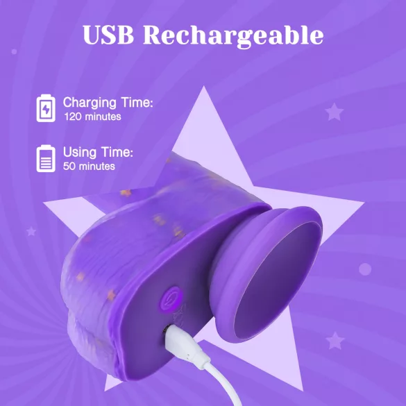 Tracy's Dog Jelivoy - Realistic Purple Vibrator, 22cm