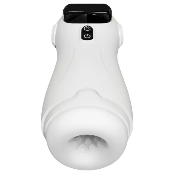 Leopard - Suction and Vibrating Masturbator (White)