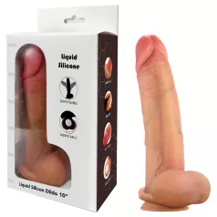 FeelSkin - ultra-realistic dildo with balls (natural, 22 cm)