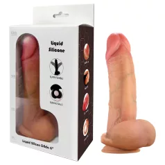   FeelSkin - ultra-realistic dildo with balls (natural, 12.5 cm)