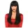 Leg Avenue - long straight women’s wig with fringe (black)