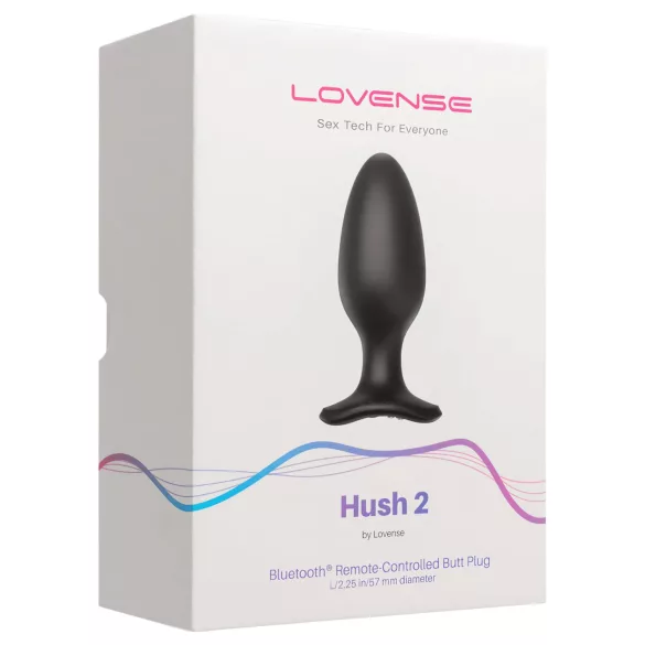 LOVENSE Hush 2 L - rechargeable small anal vibrator (57 mm) - black
