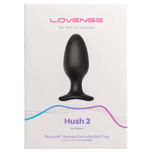 LOVENSE Hush 2 L - rechargeable small anal vibrator (57 mm) - black