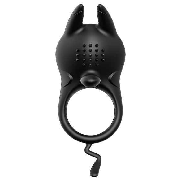 AlvUp - Vibrating Ring with Clitoral Stimulator (Black)