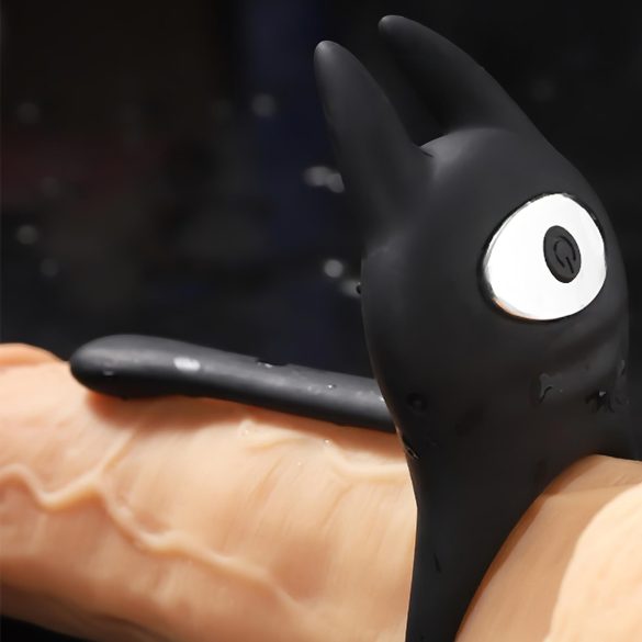 AlvUp - Vibrating Ring with Clitoral Stimulator (Black)