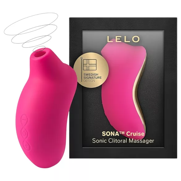 LELO Sona Cruise - Sonic Wave Clitoral Massager (Cherry)