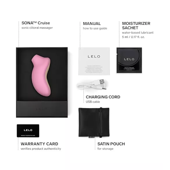 LELO Sona Cruise - Soundwave Clitoral Stimulator (Pink)