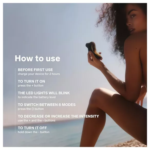 LELO Sona - Sonic Pulse Clitoral Stimulator (Black)