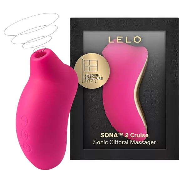 LELO Sona 2 Cruise - Sonic Wave Clitoral Stimulator (Cherry)
