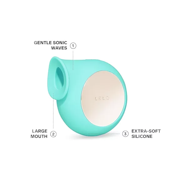 LELO Sila - Turquoise Waterproof Sonic Wave Clitoral Vibrator