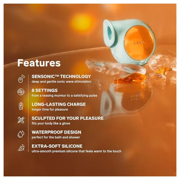 LELO Sila - Turquoise Waterproof Sonic Wave Clitoral Vibrator