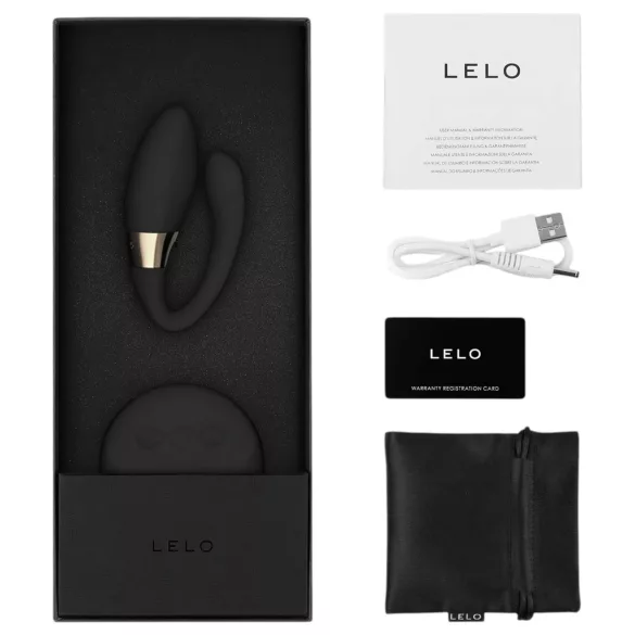 LELO Tiani Duo - Silicone Couple's Vibrator (Black)