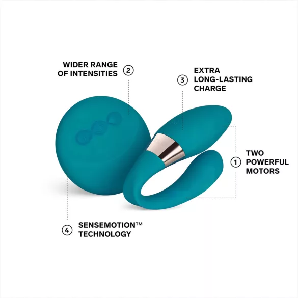 LELO Tiani Duo - Silicone Couples Vibrator (Blue)
