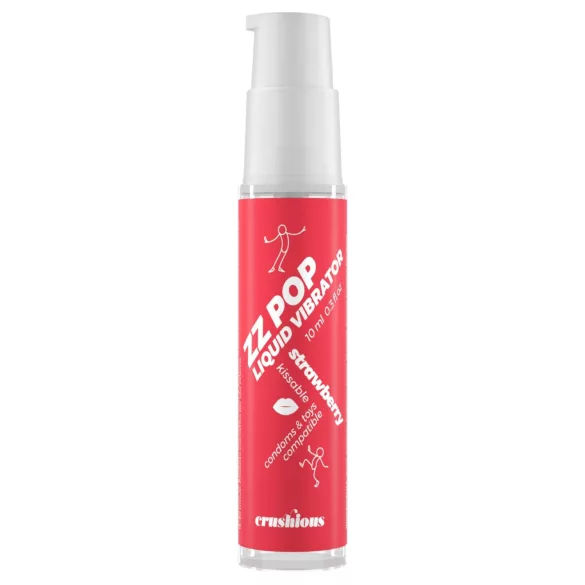 Crushious ZZ POP - edible liquid vibrator, strawberry (10 ml)