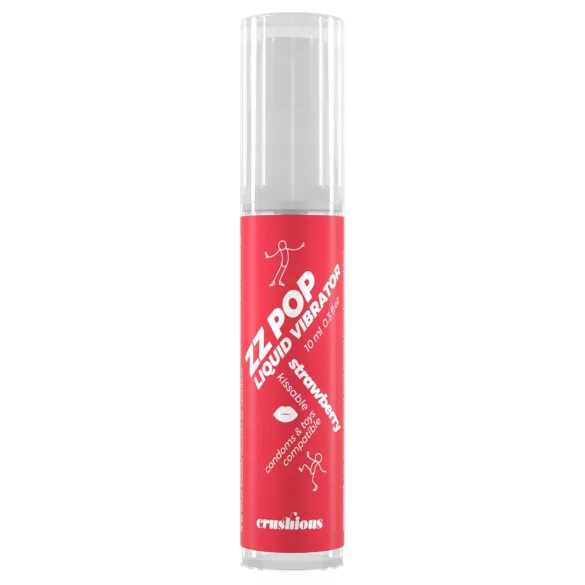 Crushious ZZ POP - edible liquid vibrator, strawberry (10 ml)