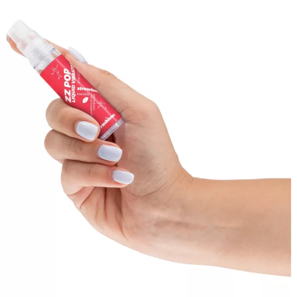 Crushious ZZ POP - edible liquid vibrator, strawberry (10 ml)