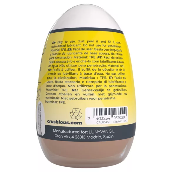Crushious Ezy Egg Anal - masturbator egg (flesh‑coloured)