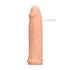 RealRock 6 Penis Sleeve - 17cm - Natural