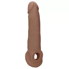 RealRock 9” Penis Sleeve - Dark Natural (21.5cm)