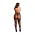 Le Désir Plus Size - open pantyhose - black (XXL-4XL)