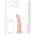RealRock Slim - Realistic Dildo - 15.5cm (Natural)