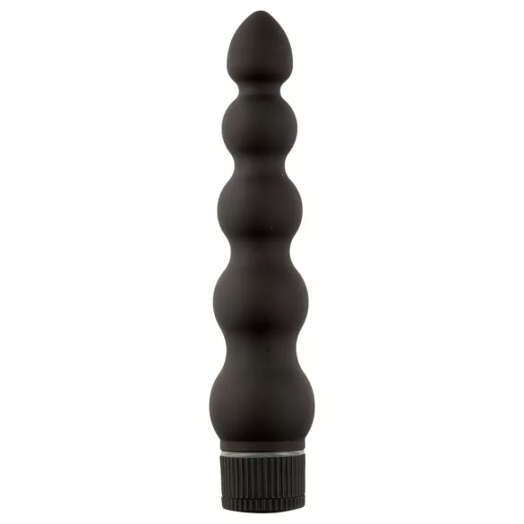 Doc Johnson - Black Magic 7" Rigid 5‑Bead Anal Vibrator (Black)