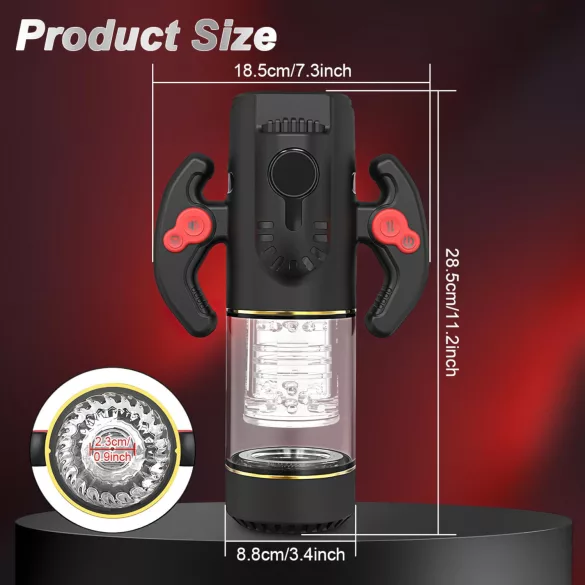 AlvUp - Turbo Rotating Stroker (Black)