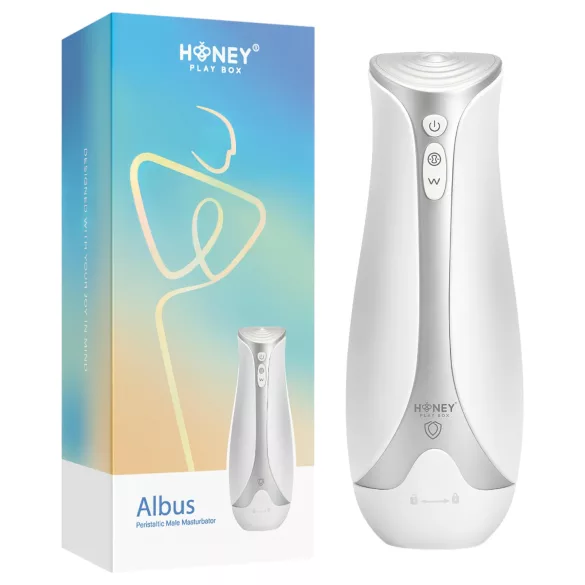 Honey Play Box Albus - Pulsating, Tightening, Vibrating Masturbator (White)