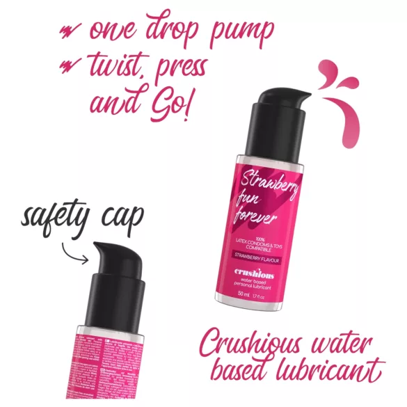 Crushious - water-based lubricant, strawberry (50 ml)