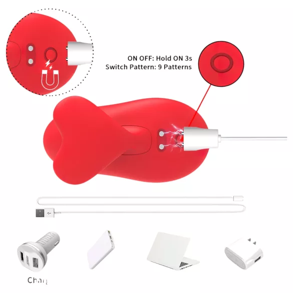 Bestoy - Rechargeable Finger Vibrator (Red)