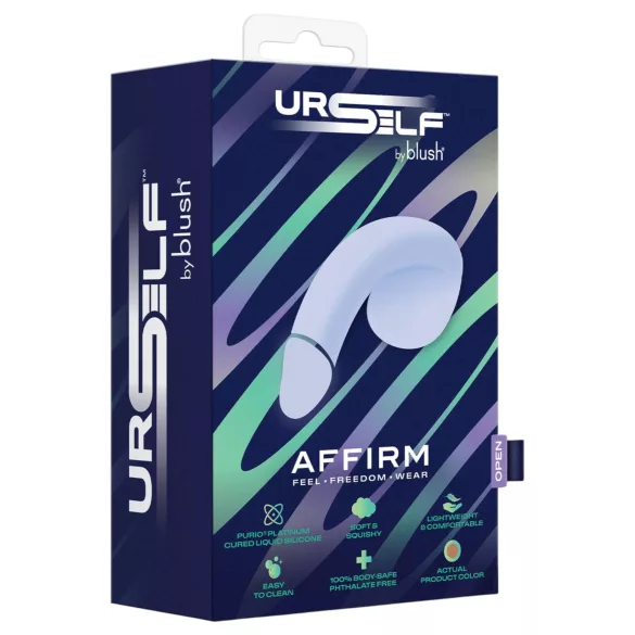 Blush UrSelf Affirm - lifelike dildo (brown) - 13 cm