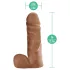 Blush UrSelf Affirm - lifelike dildo (brown) - 13 cm