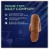 Blush UrSelf Affirm - lifelike dildo (brown) - 13 cm