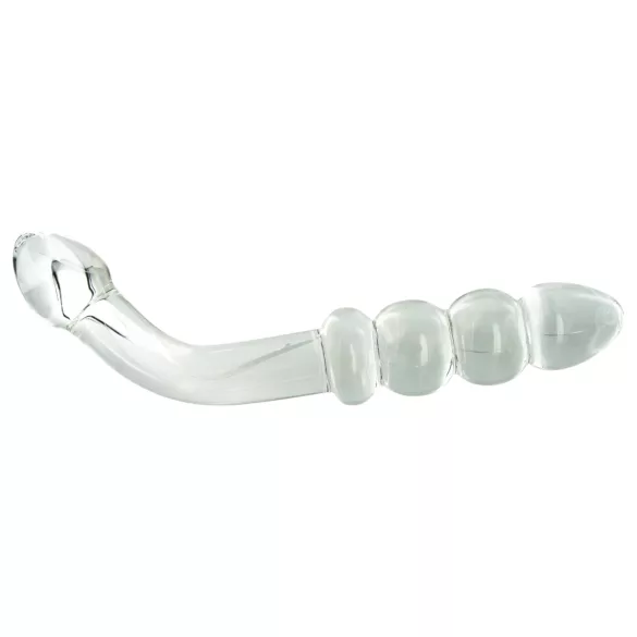 Prisms Hamsa - Double-Ended G-Spot Glass Dildo (Clear)