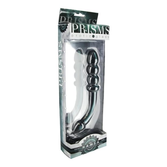 Prisms Hamsa - Dual-Ended G-Spot Glass Dildo (Green)
