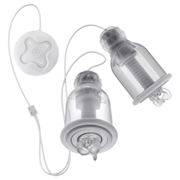 Blush Temptasia - rotating‑head nipple stimulator (transparent)