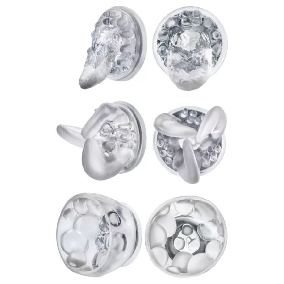 Blush Temptasia - rotating‑head nipple stimulator (transparent)