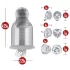 Blush Temptasia - rotating‑head nipple stimulator (transparent)