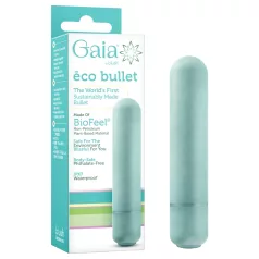 Gaia Eco M - eco-friendly vibrator (turquoise) - medium size