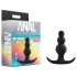 Anal Adventures Platinum - Beaded Anal Plug (Black)